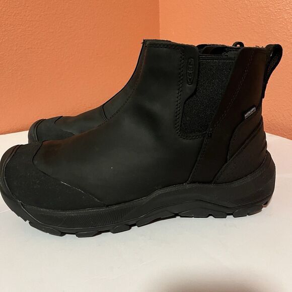 New Keen Men\'s 11 Revel IV Waterproof Chelsea Leather Boots Black main image 4